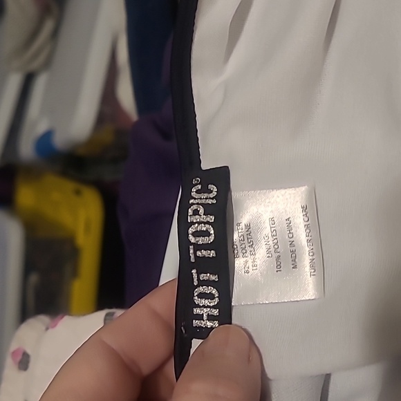 Hot Topic skeleton bathing suit.  Size Med. - Picture 8 of 8